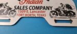 Vintage Indian Motorcycle Sign Topper – Gas Porcelain License Plate Topper - Image 12