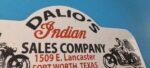 Vintage Indian Motorcycle Sign Topper – Gas Porcelain License Plate Topper - Image 5