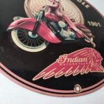 Vintage Indian Motorcycles Sign – Gas Pump Service Station Porcelain Sign - Image 11