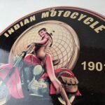 Vintage Indian Motorcycles Sign – Gas Pump Service Station Porcelain Sign - Image 12