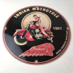 Vintage Indian Motorcycles Sign – Gas Pump Service Station Porcelain Sign - Image 15
