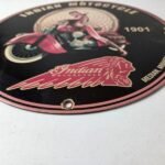 Vintage Indian Motorcycles Sign – Gas Pump Service Station Porcelain Sign - Image 10