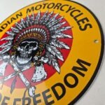 Vintage Indian Motorcycles Sign – Gas Pump Service Station Porcelain Sign - Image 13
