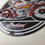 Vintage Indian Motorcycles Sign – Gas Station Service Dealership Ad Sign - Image 14