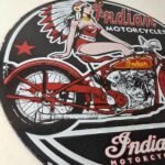 Vintage Indian Motorcycles Sign – Gas Station Service Dealership Ad Sign - Image 6