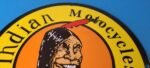 Vintage Indian Motorcycles Sign – Hendee Sales Parts Service Porcelain Gas Sign - Image 13