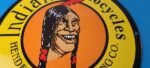 Vintage Indian Motorcycles Sign – Hendee Sales Parts Service Porcelain Gas Sign - Image 4