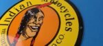Vintage Indian Motorcycles Sign – Hendee Sales Parts Service Porcelain Gas Sign - Image 9
