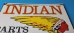Vintage Indian Motorcycles Sign – Motor Bike Service Parts Gas Porcelain Sign - Image 12