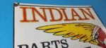 Vintage Indian Motorcycles Sign – Motor Bike Service Parts Gas Porcelain Sign - Image 5