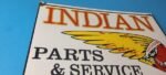 Vintage Indian Motorcycles Sign – Motor Bike Service Parts Gas Porcelain Sign - Image 6