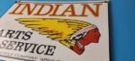 Vintage Indian Motorcycles Sign – Motor Bike Service Parts Gas Porcelain Sign - Image 9