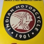 Vintage Indian Motorcycles Sign – Parts Dealership Service Porcelain Gas Sign - Image 3
