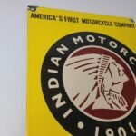 Vintage Indian Motorcycles Sign – Parts Dealership Service Porcelain Gas Sign - Image 5