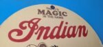Vintage Indian Motorcycles Sign – Porcelain Gas Pump Parts & Service Sign - Image 5