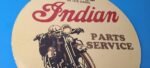 Vintage Indian Motorcycles Sign – Porcelain Gas Pump Parts & Service Sign - Image 6