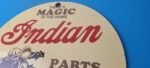 Vintage Indian Motorcycles Sign – Porcelain Gas Pump Parts & Service Sign - Image 8