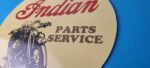 Vintage Indian Motorcycles Sign – Porcelain Gas Pump Parts & Service Sign - Image 9