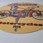 Vintage Indian Motorcycles Sign – Porcelain Gas Pump Service Station Sign - Image 11