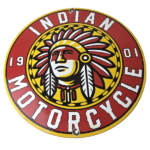 Vintage Indian Porcelain Sign – Chief Headdress Motorcycle Logo Sign