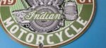 Vintage Indian Sign – Porcelain World's Fastest Motorcycle Gas Station Sign - Image 12