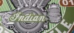 Vintage Indian Sign – Porcelain World's Fastest Motorcycle Gas Station Sign - Image 4