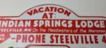 Vintage Indian Spring Lodge License Plate Topper – Sign Ad on Automobile Topper - Image 3