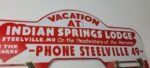 Vintage Indian Spring Lodge License Plate Topper – Sign Ad on Automobile Topper - Image 5