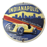 Vintage Indianapolis Speedway Sign – Porcelain Motor Racing Automobilia Sign - Image 2