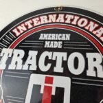Vintage International Harvester Sign – Porcelain Farmall Advertisement Gas Sign - Image 3