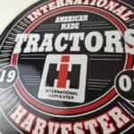 Vintage International Harvester Sign – Porcelain Farmall Advertisement Gas Sign - Image 4