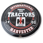 Vintage International Harvester Sign – Porcelain Farmall Advertisement Gas Sign - Image 2