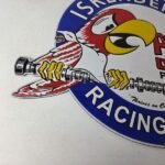 Vintage Iskenderian Racing Cams Porcelain Sign – Mod Rod Auto Gas Pump Shop Sign - Image 6