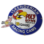 Vintage Iskenderian Racing Cams Porcelain Sign – Mod Rod Auto Gas Pump Shop Sign - Image 2