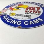Vintage Iskenderian Racing Cams Porcelain Sign – Mod Rod Auto Gas Pump Shop Sign - Image 10