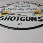 Vintage James Purdey Sign – Hunting Firearm Makers Shot Gun Ad Porcelain Sign - Image 9