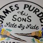 Vintage James Purdey Sign – Hunting Firearm Makers Shot Gun Ad Porcelain Sign - Image 3