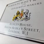 Vintage James Purdey Sign – Hunting Gun Firearm Makers Shot Gas Porcelain Sign - Image 14