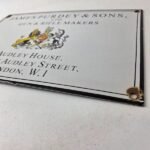 Vintage James Purdey Sign – Hunting Gun Firearm Makers Shot Gas Porcelain Sign - Image 10