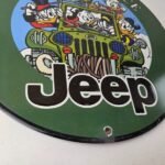 Vintage Jeep Porcelain Sign – Garage Shop Gas Service Station Pump Plate Sign - Image 11