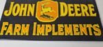 Vintage John Deere Porcelain Sign – Farm Implements Tractor Gas Pump Sign - Image 4