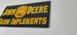Vintage John Deere Porcelain Sign – Farm Implements Tractor Gas Pump Sign - Image 9
