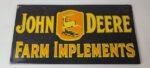 Vintage John Deere Porcelain Sign – Farm Implements Tractor Gas Pump Sign - Image 12