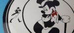 Vintage Johnnie Walker Sign – Adult Beverage Tuxedo Mickey Porcelain Gas Sign - Image 5
