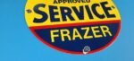 VINTAGE KAISER FRAZER PORCELAIN AMERICAN GAS AUTOMOBILE SERVICE DEALER SIGN - Image 7