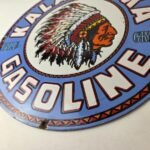 Vintage Kalamalka Gasoline Porcelain Sign – Gas Service Station Pump Sign - Image 14