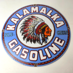 Vintage Kalamalka Gasoline Porcelain Sign – Gas Service Station Pump Sign - Image 15