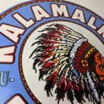 Vintage Kalamalka Gasoline Porcelain Sign – Gas Service Station Pump Sign - Image 5