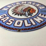 Vintage Kalamalka Gasoline Porcelain Sign – Gas Service Station Pump Sign - Image 10