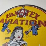Vintage Kanotex Sign – Aviation Gas Pump Service Automobile Motor Sign - Image 11